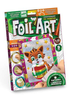 Набір для творчості "Аплікація кольоровою фольгою" Foil Art "(Пок)