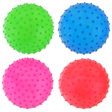 М'яч гумовий арт. RB1512 (500шт) розмір 18 см, 40 грам, 4 кольори, пакет(КІ)