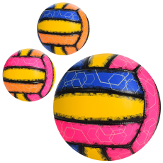 М'яч волейбольний EV-3370 (30шт) офіц.розмір, ПУ 260-280г, 3 кольори, в кульку