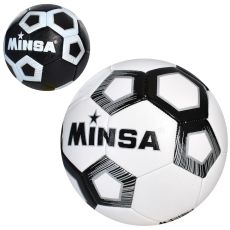 М'яч футбольний MS 3464 (30шт) розмір 5, TPE, 400-420г, 2 кольори, в кульку