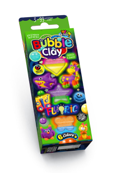 Креативна творчість "BUBBLE CLAY "FLUORIC" 6 кольорів (30)(Пок)