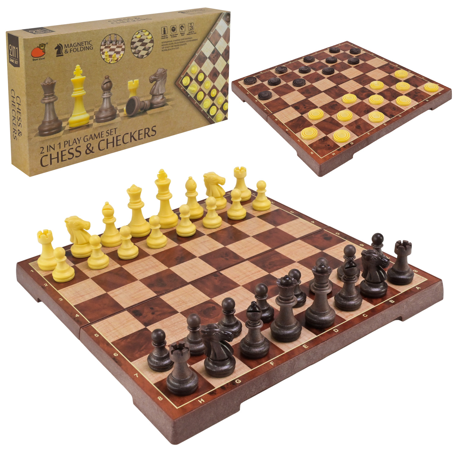 Шахи магнітні арт. 2458 (36шт)   2 в 1 короб. 31,3*4,5*15,7см(КІ)