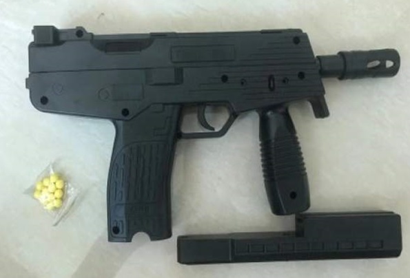 Автомат арт. MP9 (144шт/2) пульки, пакет 26*19*3см(КІ)