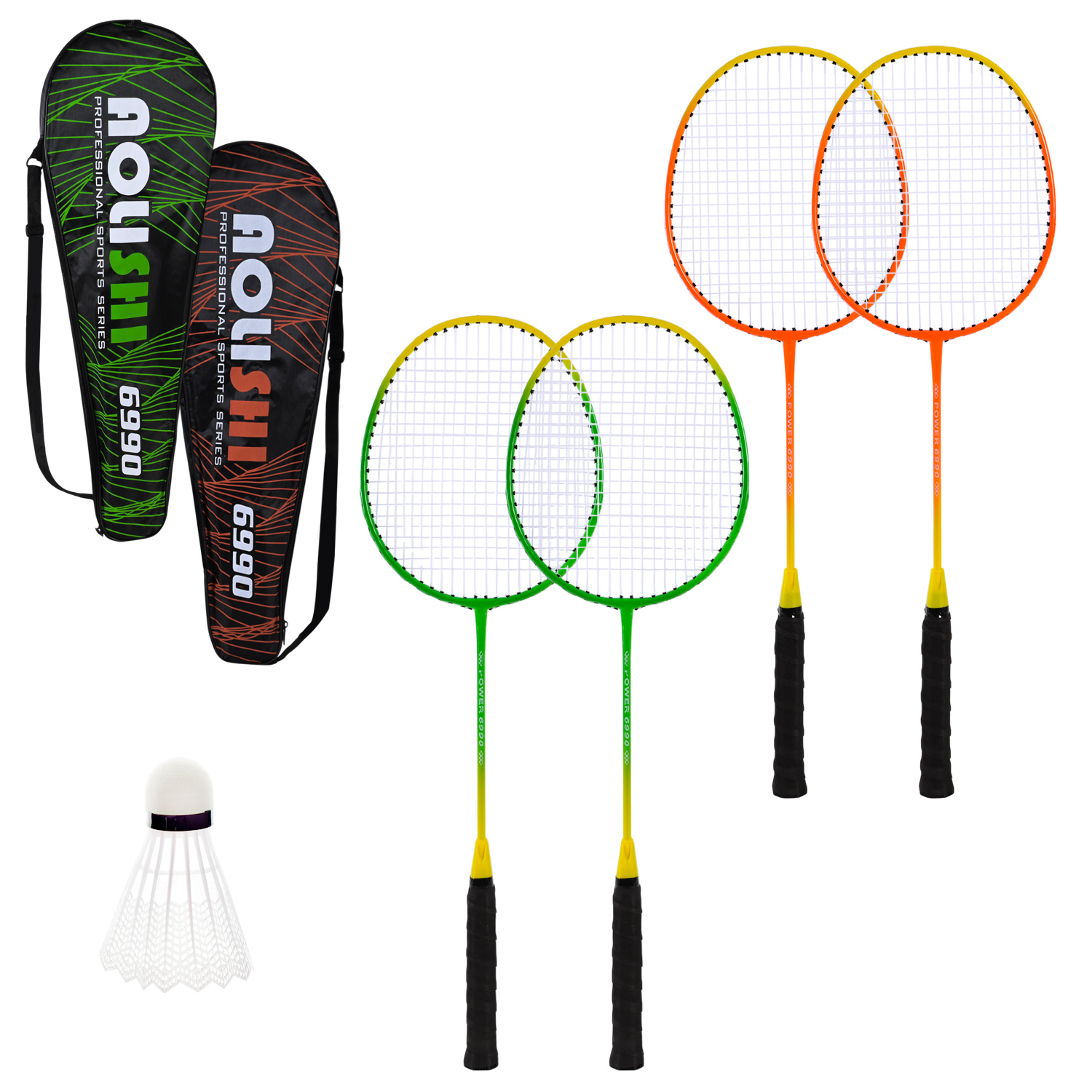 Бадмінтон арт.BD23626 (50шт)2 ракетки нейлон+ волан у чохлі 65 см,2 кольори(КІ)