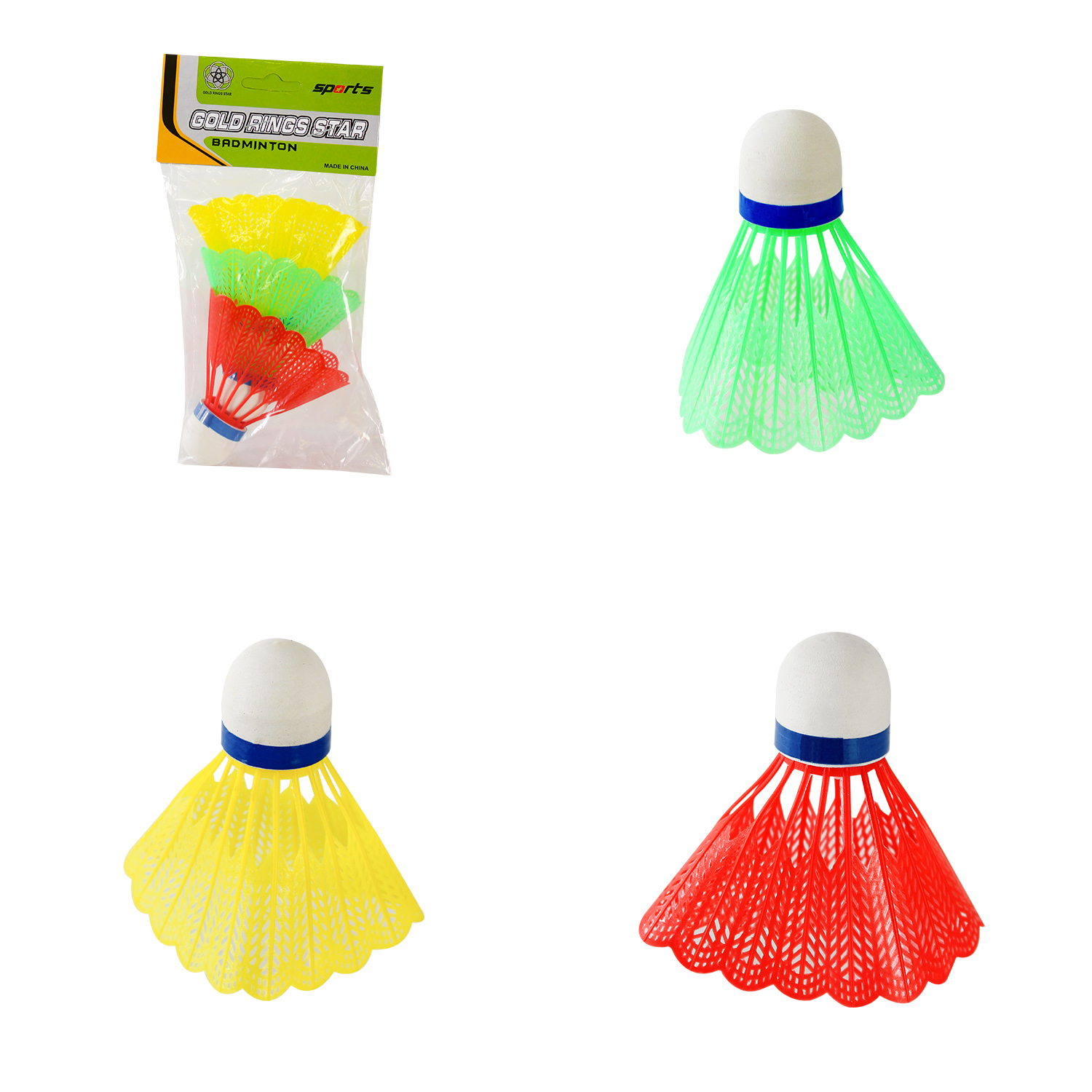 Набiр воланчикiв арт. BD24189 (500шт) пластиковi, 3 шт пакет.(КІ)