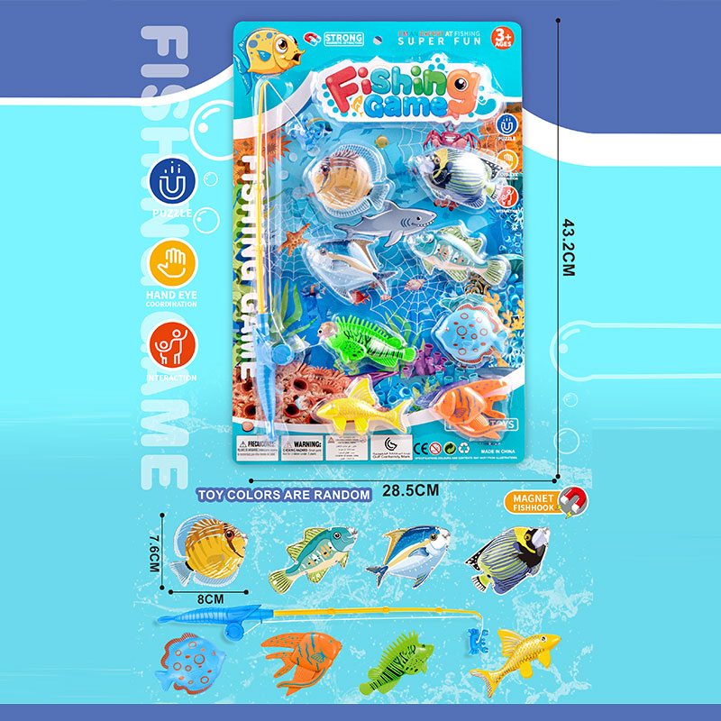 Рибалка арт. 272-502A (108шт/2) вудка, 8 рибок,  планшет 43,2*28,5см.(КІ)