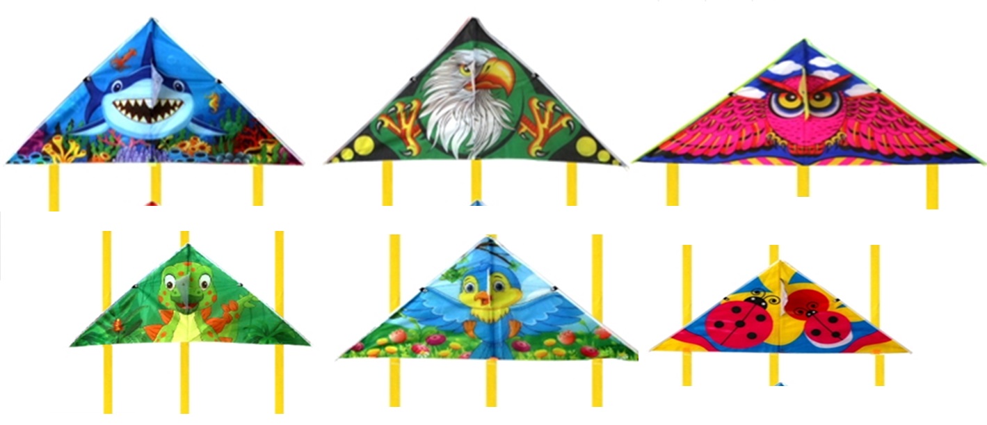 Повітряний змій арт. VZ2470 (400шт) 80 см у пакеті,6 видів(КІ)