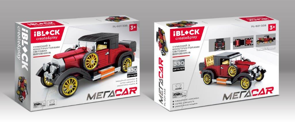 Конструктор IBLOCK  PL-921-335 (36шт/2), 330дет в комплекте, в кор 38*26*7см(КИ)