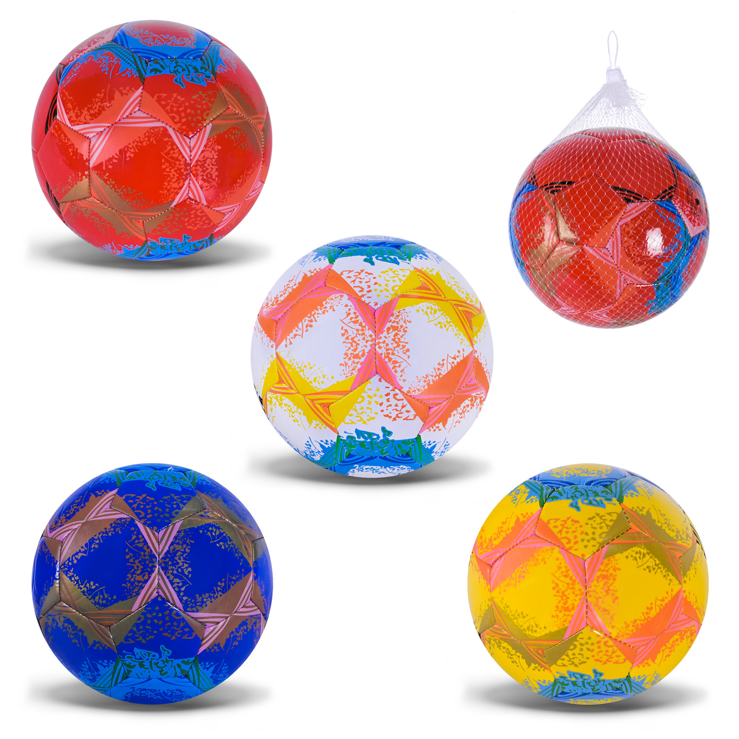 М'яч футбольний арт. FB25522 (80шт)  №5 PVC 310 g, 4 кольори