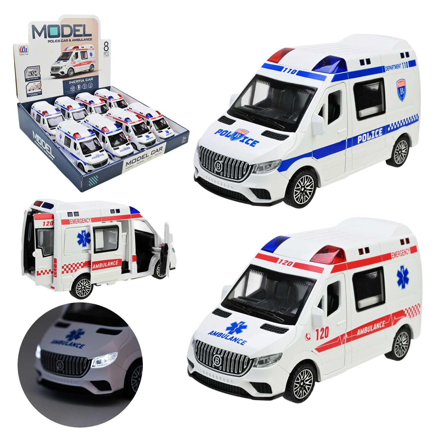 Швидка допомога арт. 9901 (96шт/2)  2кольора,р-р ігр.14,5*6,9*7,8см,(КІ)