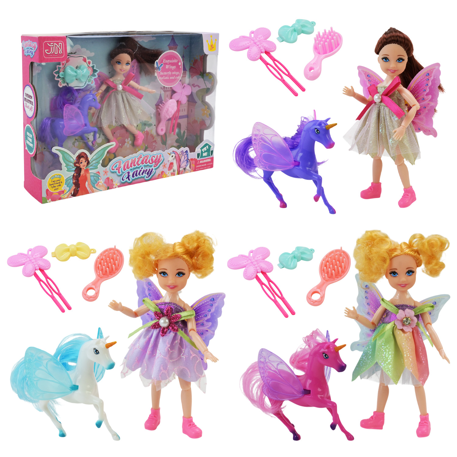 Лялька арт. 5805-1/2/3 (5803-3) (72шт/2) мікс 3 види, лялька, поні, аксес короб. 19*5*28см(КІ)