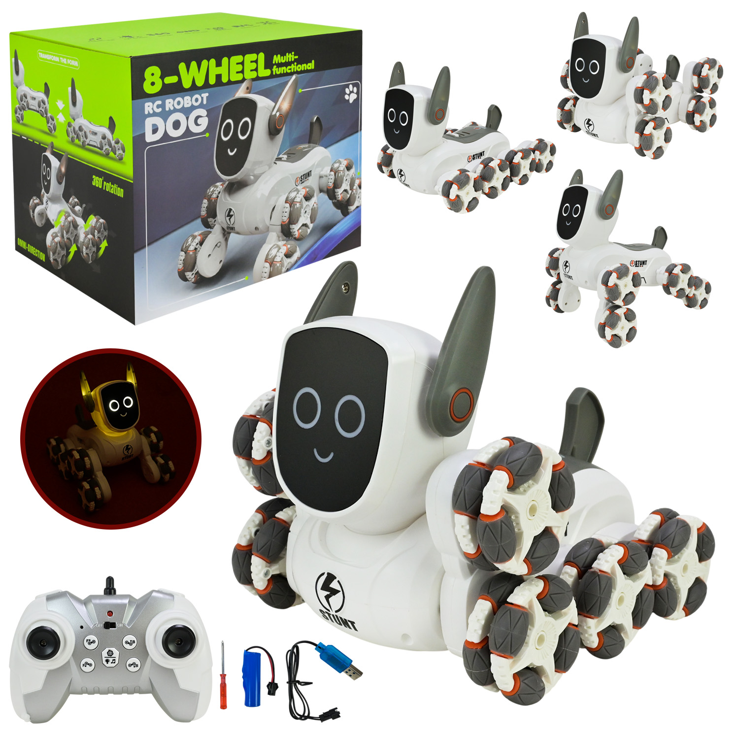 Робот-собака арт. Q193 (12шт) акум.,світло, звук, у коробці 24*20*14см(КІ)