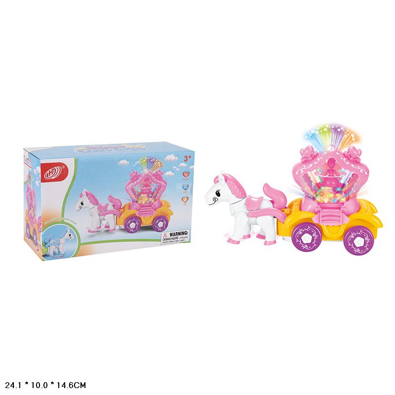 Карета арт. HD9028 (72шт/2)  батар. кіно ходить, світло, звук короб. 24*10*16см(КІ)