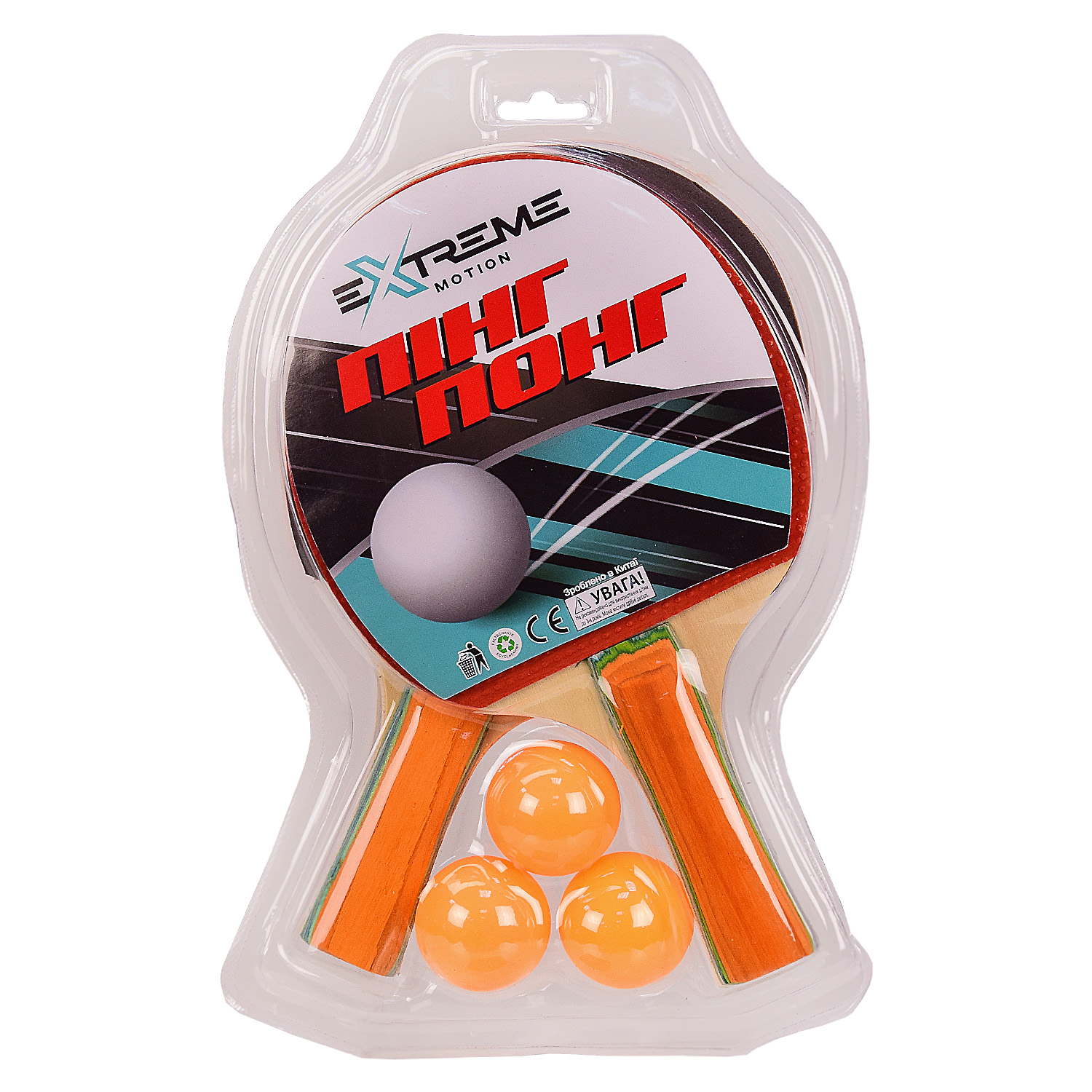 Теннис настольный TT2112 (30 шт), 2 ракетки,3 мячика в слюде(толщина 7 мм) (КИ)