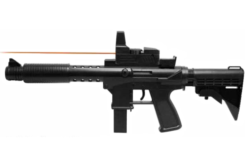 Автомат на пульках, з лазером, в кульку M16-3 р.44,2*16,8*3,5см	(Мас)