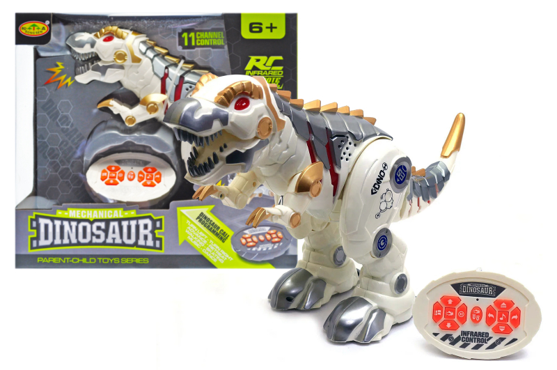 Динозавр на радіокеруванні, акумулятор, озвучений, зі світлом, в коробці SS858 р.33*17*30см(Мас)  