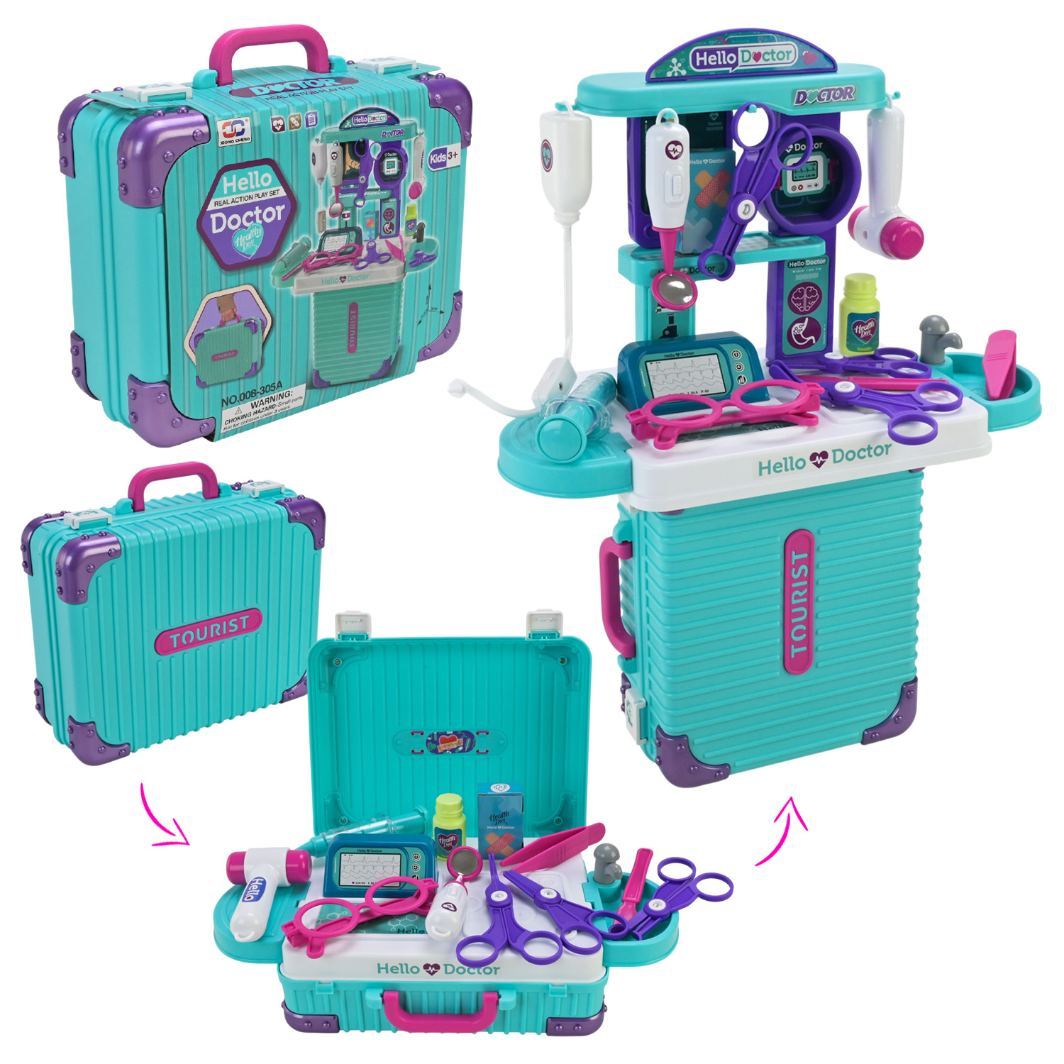 Лікар набір арт. 008-305A (24шт)   короб. 24,5*10*20(КІ)