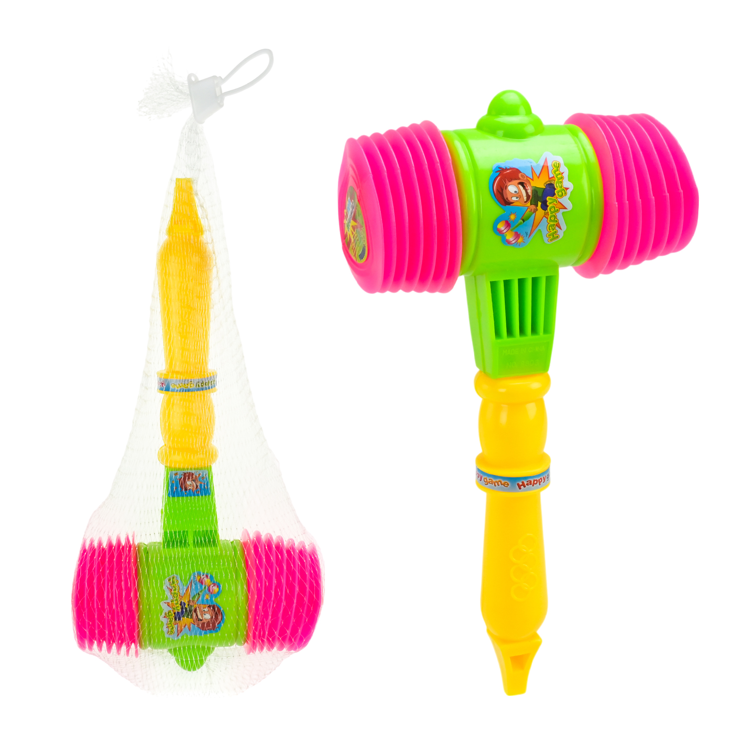 Молоточок арт.8803 (360шт/2) пищалка, сітка 13,5*5,5*24 см(КІ)