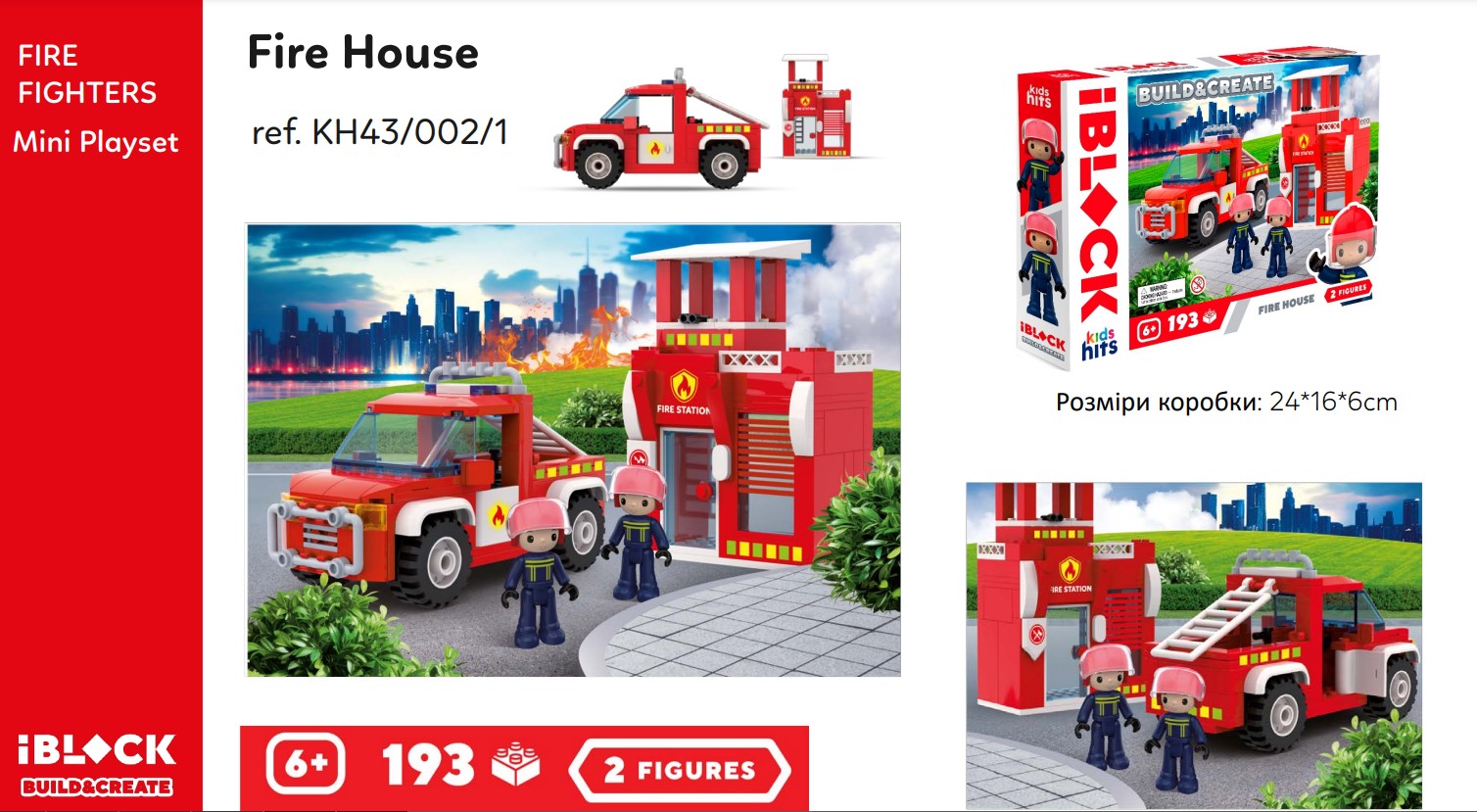 Конструктор Kids hits IBLOCK JUNIOR арт. KH43/002/1 (24шт)193дет., короб. 24*16*6 cm(КІ)