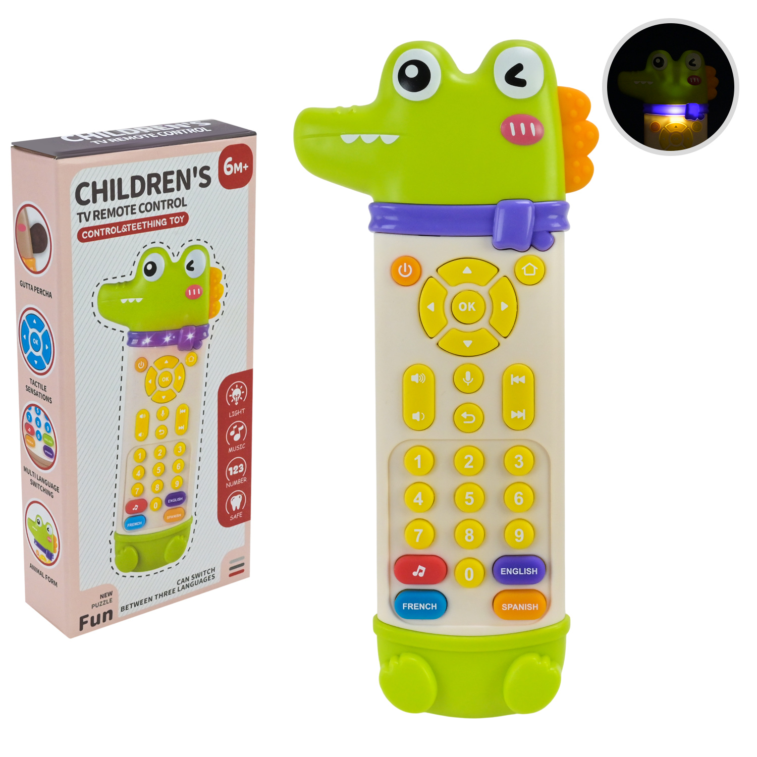 Пульт муз. арт.99601(120шт)багатофункціональний, муз.,світло, р-р8,5*3*19см, 9,2*3,4*19,3 см(КІ)