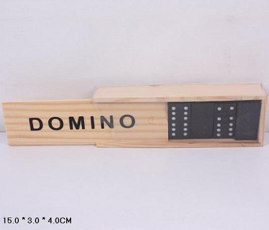 Домино B15623 (300шт) в деревянном футляре 15*3*4см(КИ)