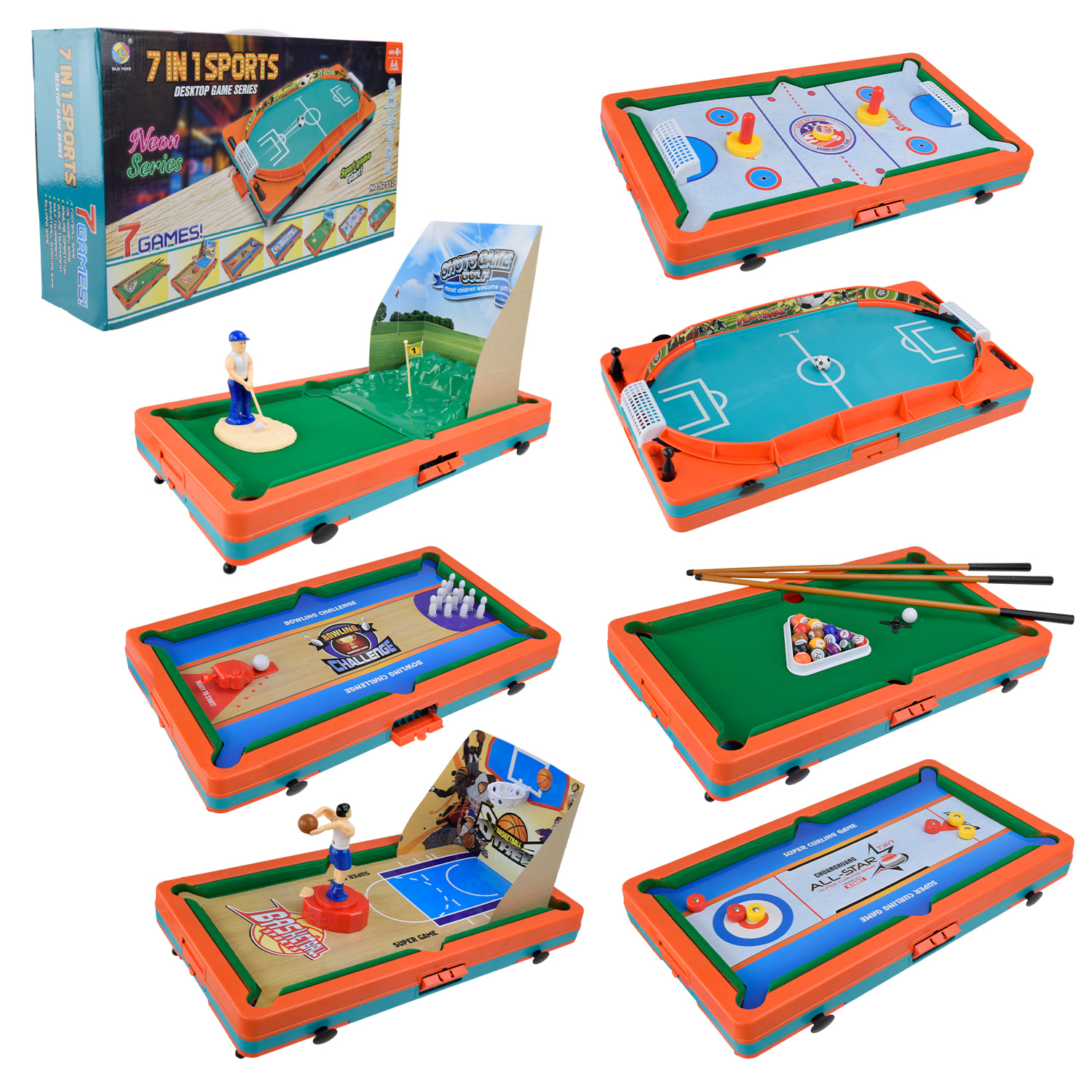 Настільна Гра арт. S2112 (12шт/2) 7 в 1, короб. 48*27,5*12см(КІ)