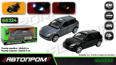 Машина мет. арт. 68324 (48шт/2) 1:32  Porsche Cayenne S ,батар, світло,звук,відкр..двері,(КІ)