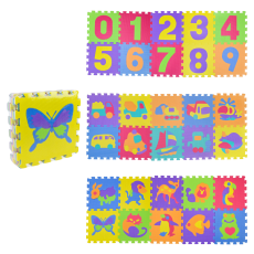 Пазли фомові EVA арт C9808 (12шт) 30*30 см 10 дет в плівці(КІ)