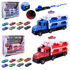 Трейлер арт.660-S39/660-S40 (18шт/2)батар.2 види,світло,звук,машинки у наборі, короб. 39,5*12,5*(КІ)