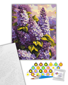 Набір для розпису "Бузкова ніжність" 40*50 см														