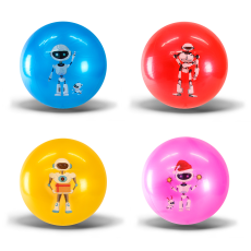 М'яч гумовий арт. RB24157 (500шт) 9", 60 грам, 4 кольори(КІ)