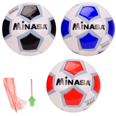М'яч футбольний CE-102533 (30 шт) №5, PVC, 320 грам, 2 кольори, додат: сітка+голка(КІ)