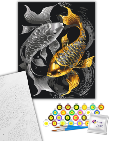 Набір для розпису "Рівновага" з металізованими фарбами 40*50 см														