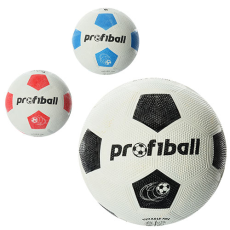 М'яч футбольний VA 0008 (30шт) розмір 4, гума Grain, 290г, Profiball, сітка, в кульку,