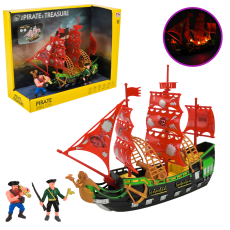 Піратський набір 0807-38 (18шт) корабель,фігурки у короб.33*26*13,5см(КІ)