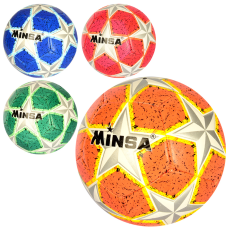 М'яч футбольний MS 2761 (30шт) розмір 5, TPE, 400-420г, 4 кольори, в пакеті