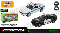 Машина мет.  арт.4372 (96шт/2) 1:43 Ford Mustang GT,2 кольора, відкр. двері,короб. 14,5*6,5(КІ)