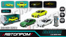 Машина (електро) мет. арт. 68714 (32шт ) 3кольори 1:34 "BMW I4 M50",батар.,світло,звук,(КІ)