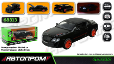 Машина мет. арт. 68313 (48шт/2),1:32 Bentley Continental Supersports  ISR,батар,  світ.(КІ)