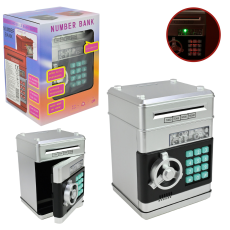 Скарбничка-сейф електрон. арт. 881506GS (24шт) батар., світло, звук, короб. 15*15*21см(КІ)