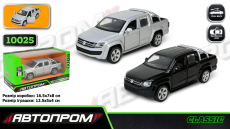 Машина мет. арт. 10025 (48шт/2) 5 inch Volkswagen Amarok,відкр.двері, у коробці 16,5*7*8см(КІ)