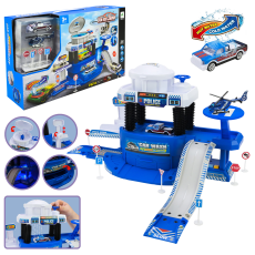 Паркінг арт.660-A316 (18шт/2) батар. світло,звук, змінюється колір машинки від температури води,(КІ)