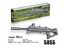 Автомат арт. 5855 (24шт) кульки,бат.,лазер,у короб. 75,9*21,1*5,5 см(КІ)