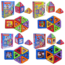 Конструктор магніт. арт. JH8833/34/35/97 (48шт/2) 4 віда микс, 26дет, короб. 21*5*22см(КІ)