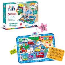 Килимок муз.Kids Hits  арт. KH04-004 (24шт) Велике місто,батар.у комплекті, звуки тварин, вірши,(КІ)