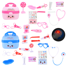 Лікар набір арт. SD169-246/SD169-296 (48шт/2)мікс.шприц,стетоскоп, аксес короб.17,5*17,5*15 см(КІ)