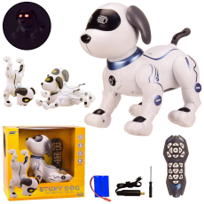 Робот-собака р/у батар K16 (6шт) свет,звук,в коробке 27*17.5*29 см, р-р игрушки – 29*13.5*26 см(КИ)