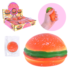 Антистрес арт. K16444 (288шт) гамбургер, р-р 7см, 12 шт у дисплей боксі 31*22,5*5,5 см(КІ)