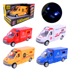 Машина арт. JZ2024-22 (54шт/2) батар, Міські служби, світло, звук, 4 віда, короб.25*13*14см(КІ)