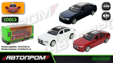 Іграшка машина мет.  арт. 10012 (48шт/2) 5 inch,3кольори BMW i7 G70, відкр.двері, у кор.